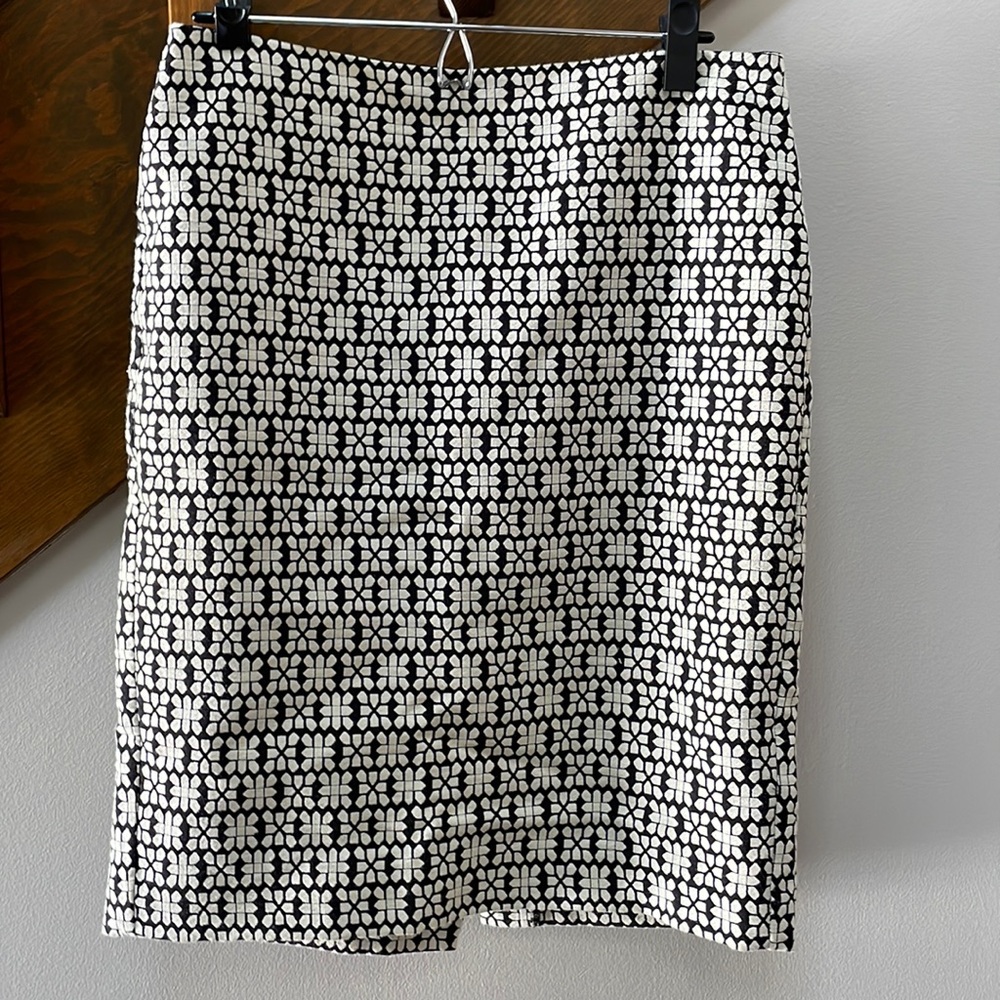 Embroidered high waisted skirt